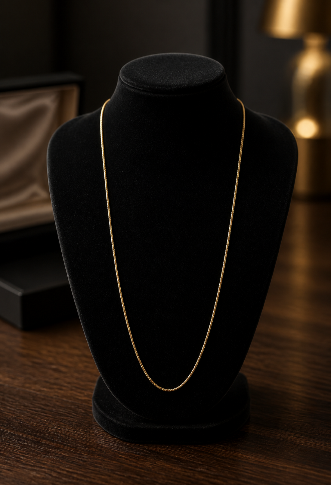 18k SOLID Gold Fine Simple Chain 3g(Approx)