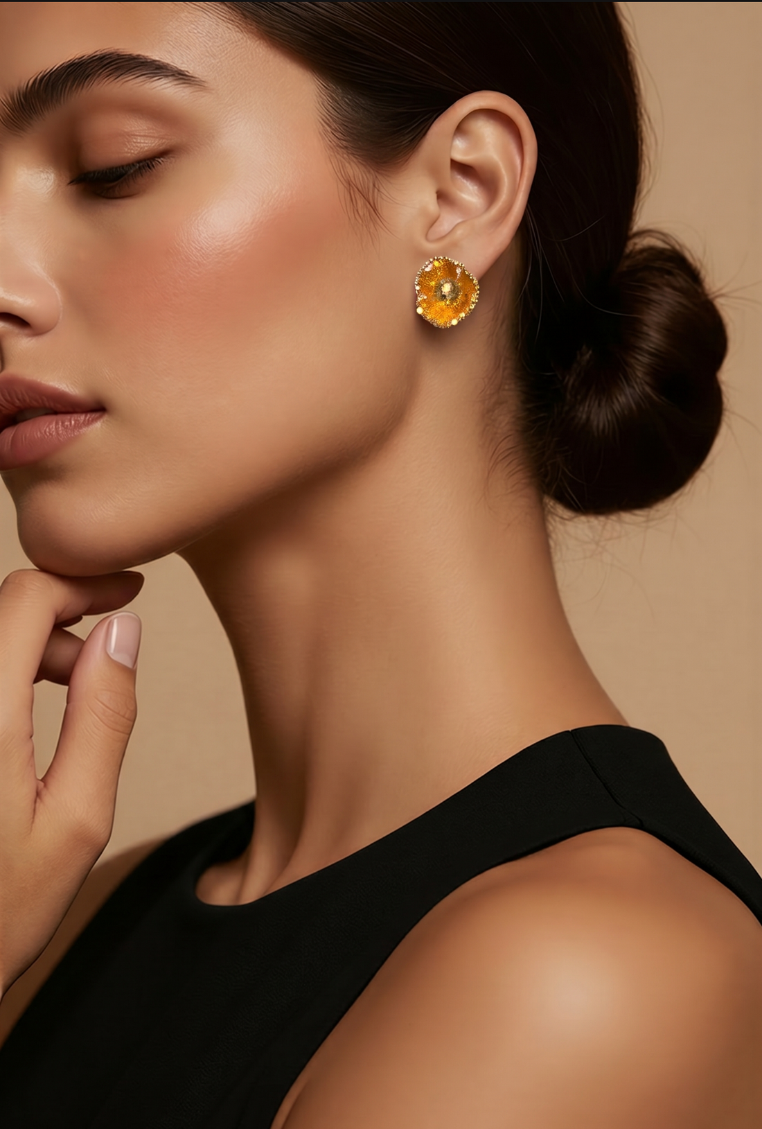 18k Gold Flower