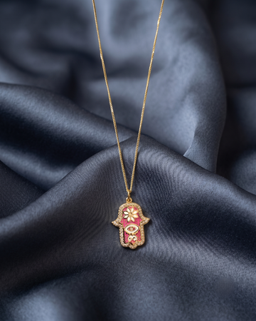 18k SOLID Gold Hand Pendant 4g (Approx)