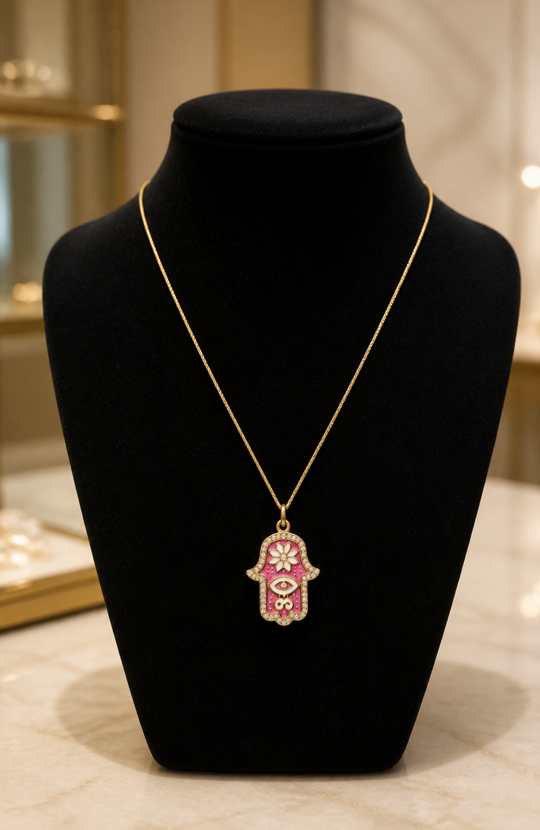 18k SOLID Gold Hand Pendant 4g (Approx)