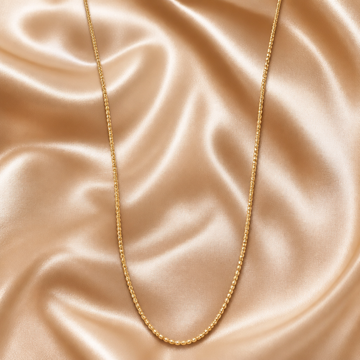 18k SOLID Gold Fine Simple Chain 3g(Approx)