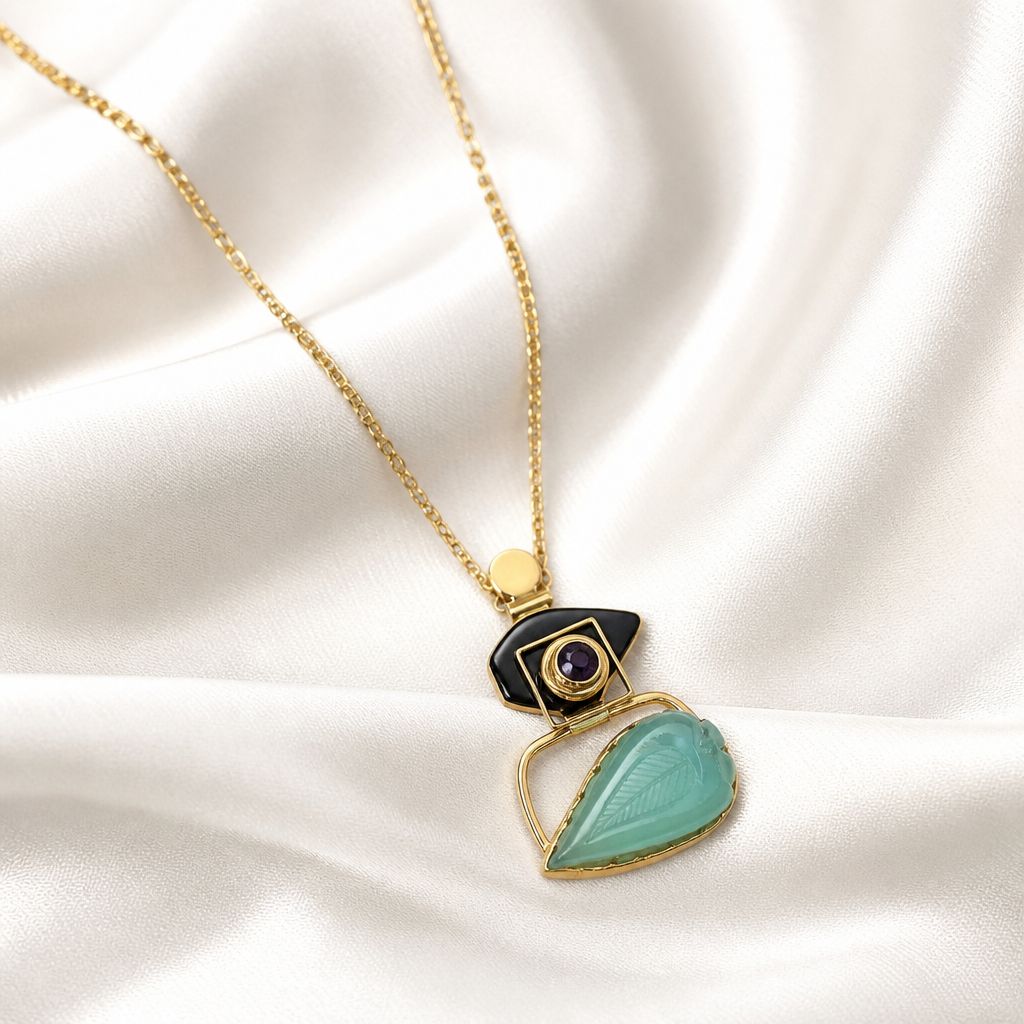 Handmade Semi Precious Stone Necklace