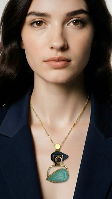 Handmade Semi Precious Stone Necklace