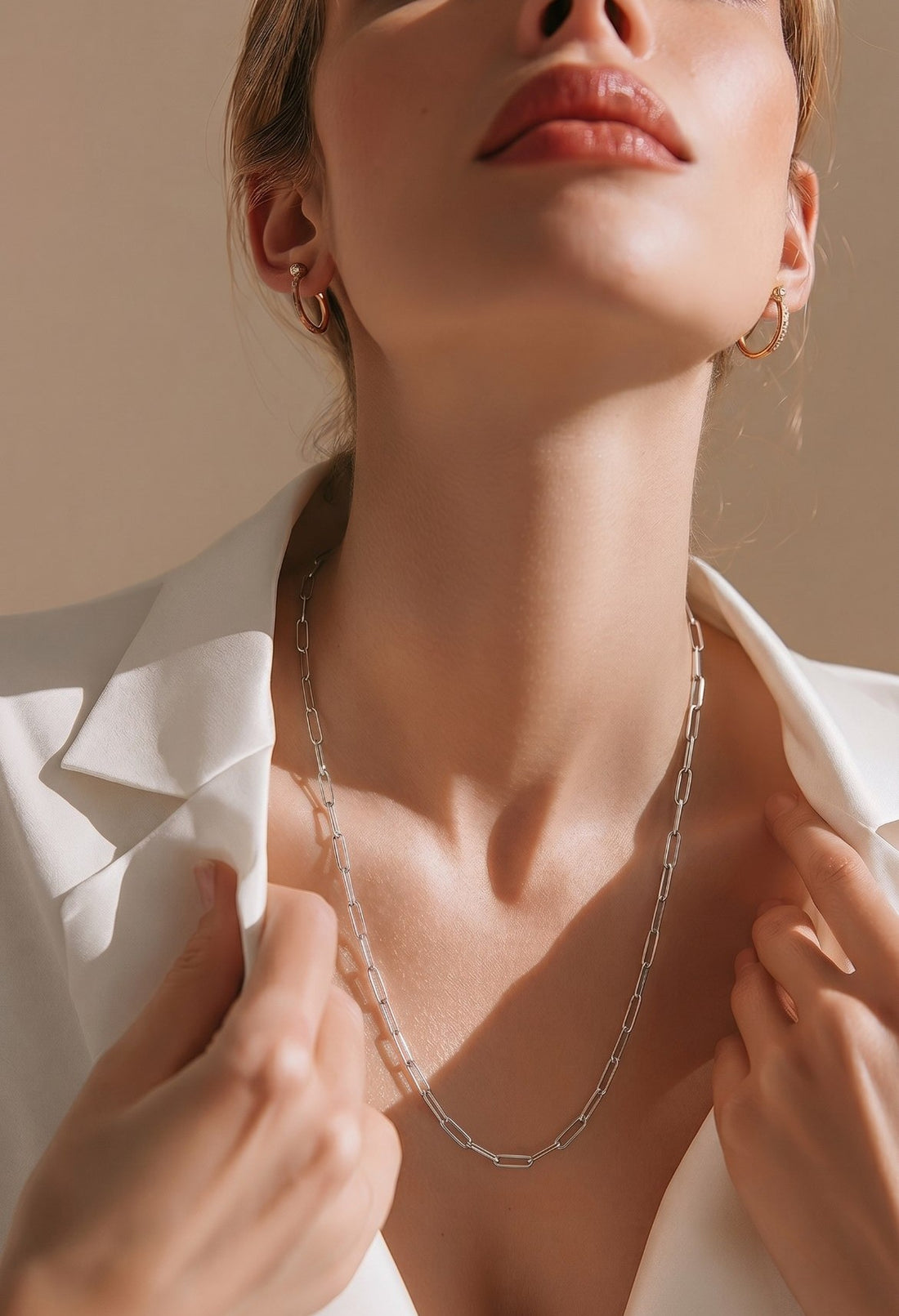 18k White Gold Minimal Chain